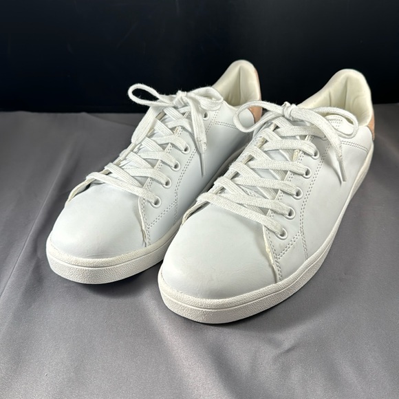 Maurices Shoes - Maurice’s white low sneaker with tan suede heel